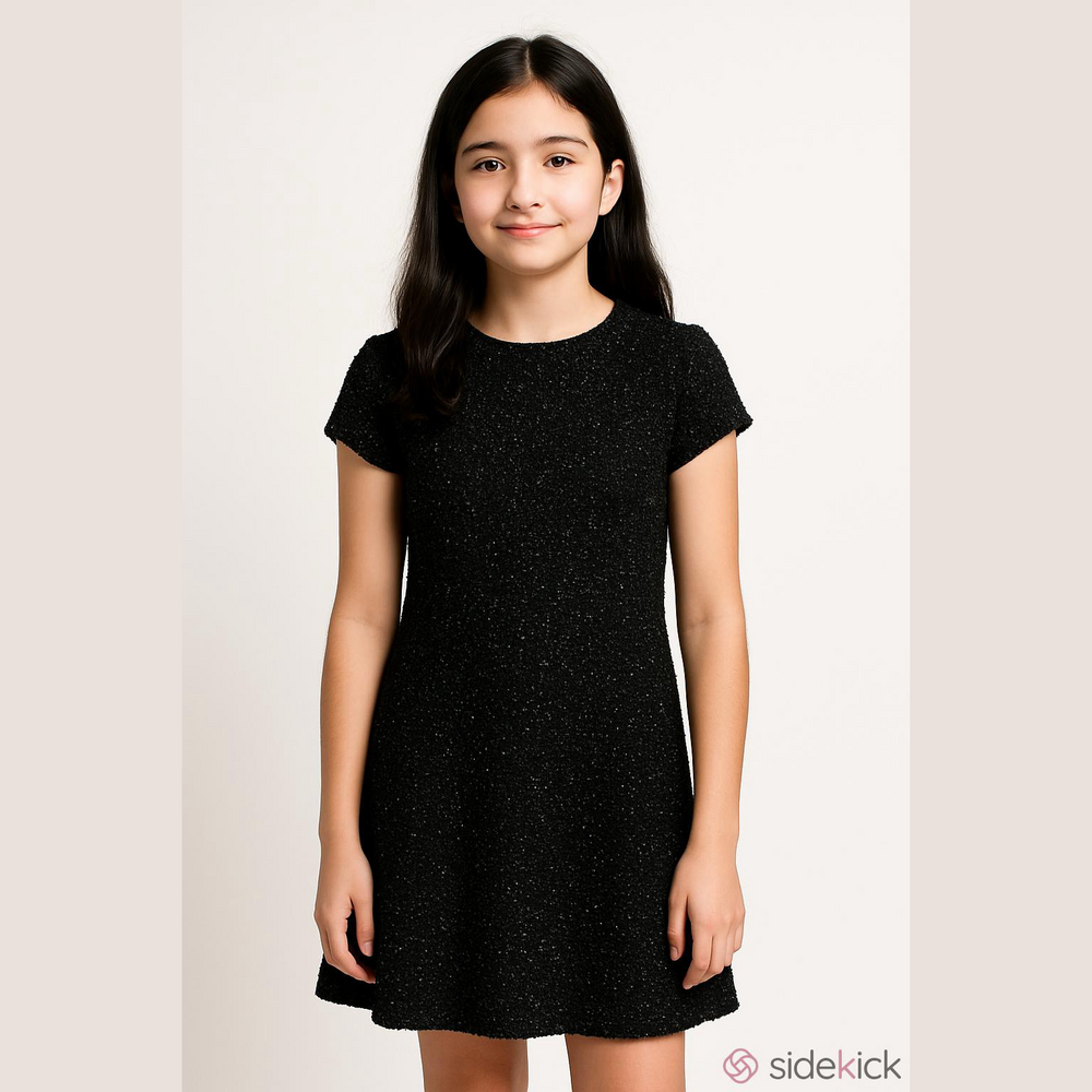 Crazy eight acrylic net size XL 14 dress black
